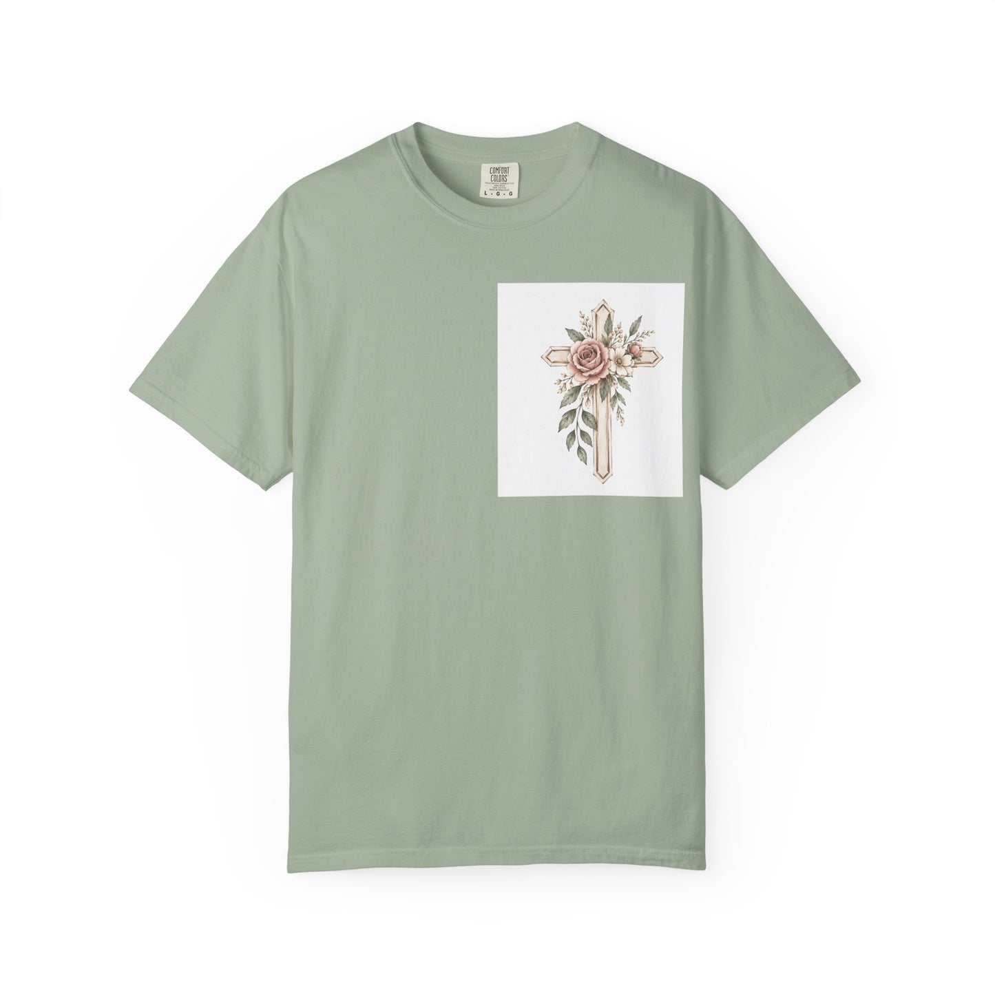 Pray Through It T-Shirt — Floral Cross Faith Tee