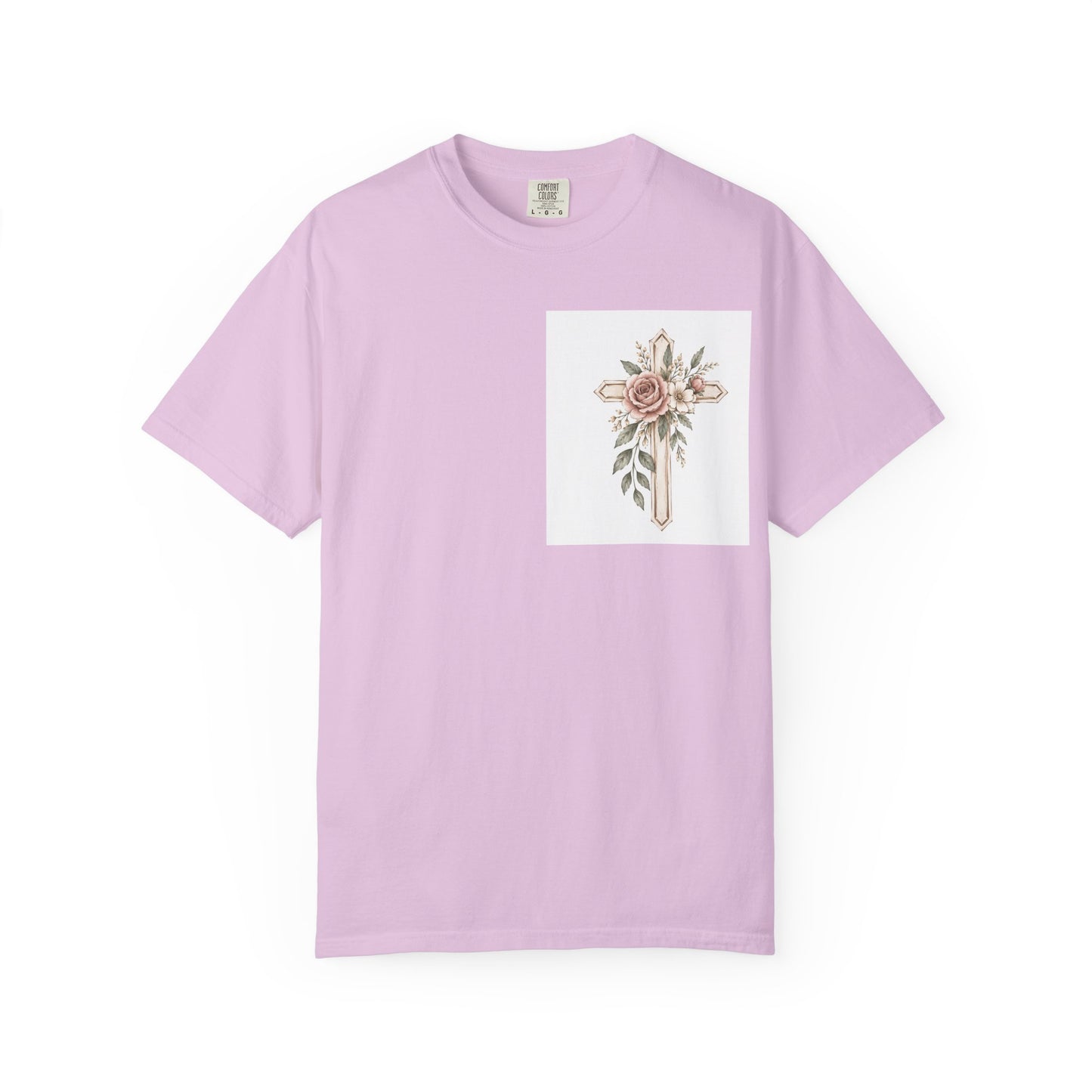 Pray Through It T-Shirt — Floral Cross Faith Tee