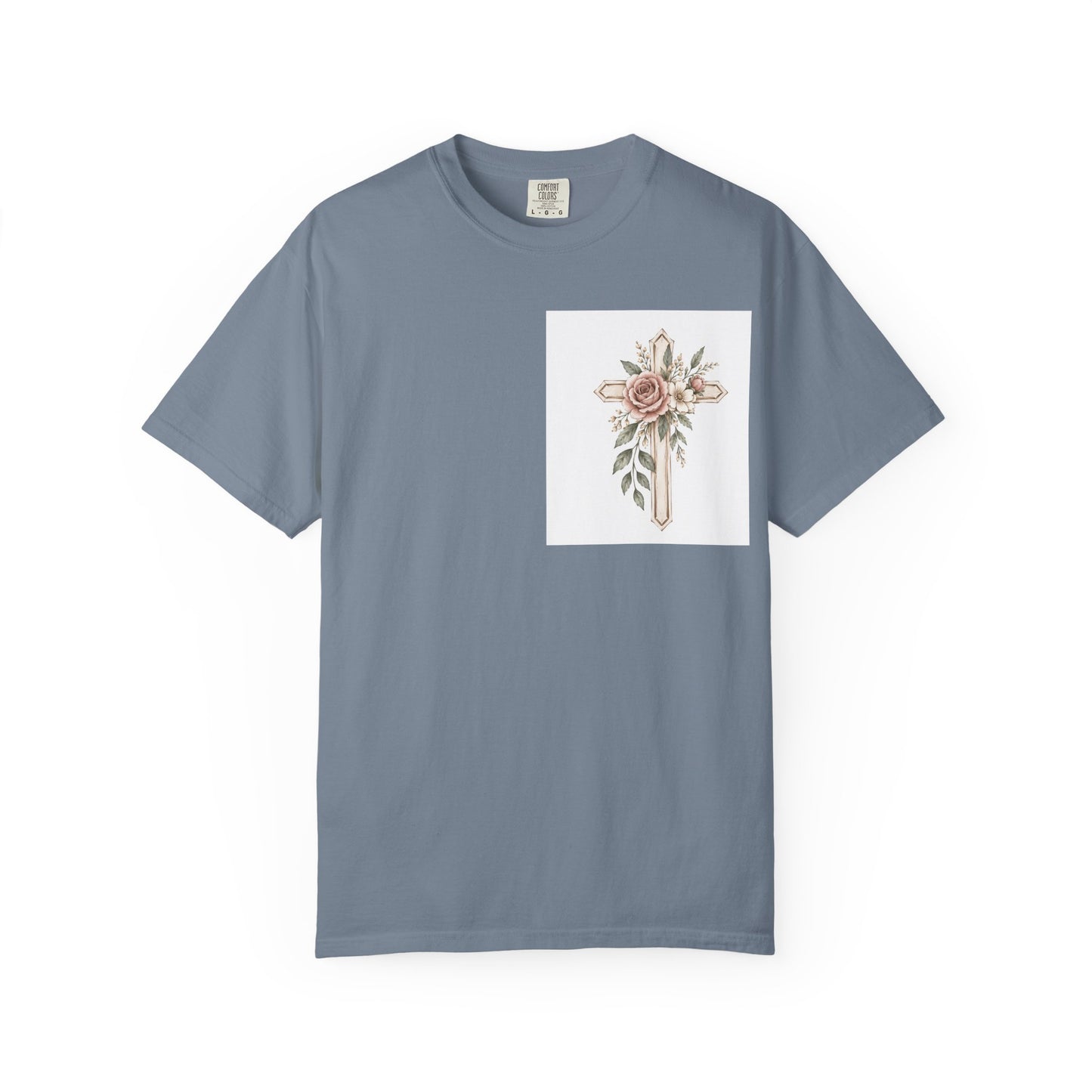 Pray Through It T-Shirt — Floral Cross Faith Tee