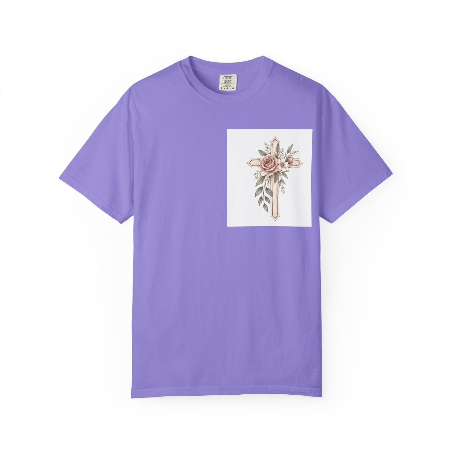 Pray Through It T-Shirt — Floral Cross Faith Tee