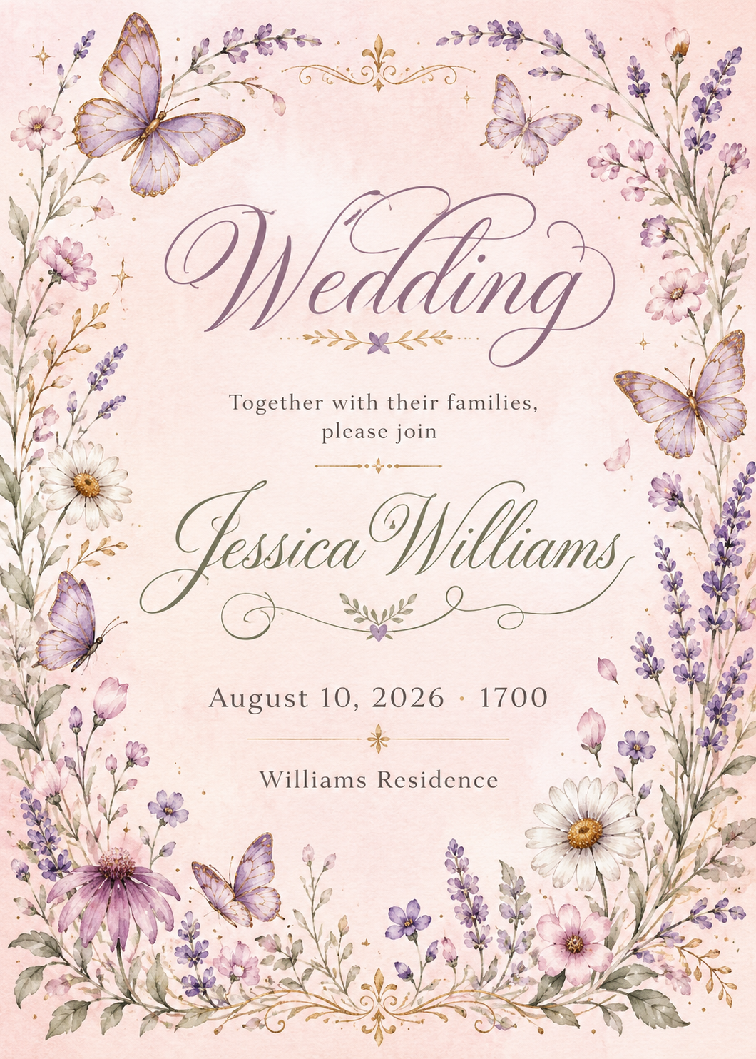 Editable Interactive Wedding Invitation Template | Canva Wedding Website | Digital Wedding Invitation | Elegant Watercolor Wedding Invite