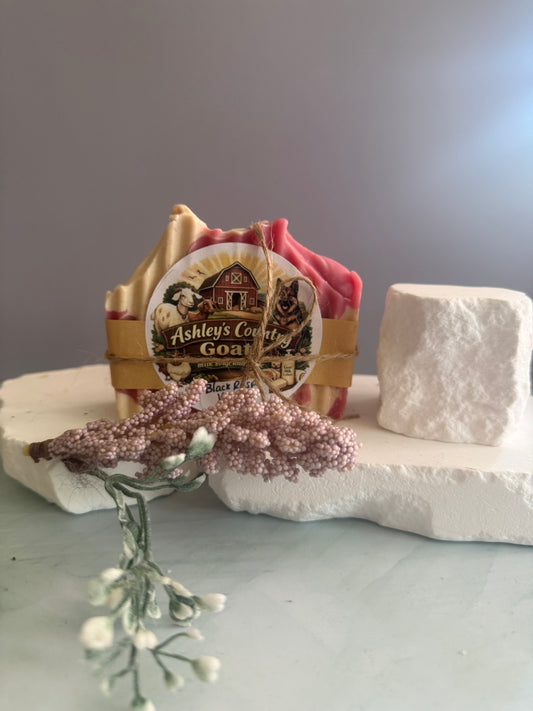 Goat Milk Soap-Black Raspberry Vanilla